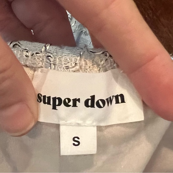 Superdown Charlize strapless dress light blue - Picture 5 of 5